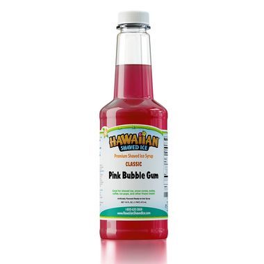 Pink Bubble Gum Shaved Ice & Snow Cone Syrup - Pint