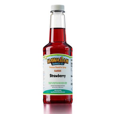Strawberry Shaved Ice & Snow Cone Syrup - Pint