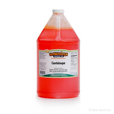 Gallon - Cantaloupe Shaved Ice Syrup Gallon - Cantaloupe Shaved Ice Syrup