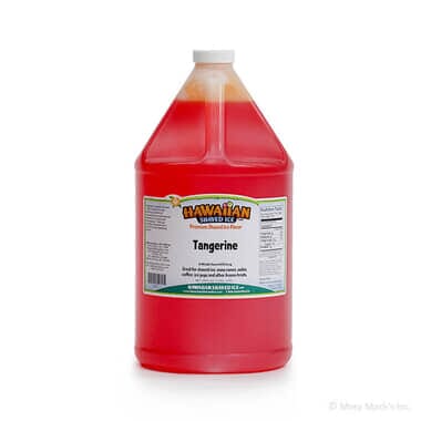 Gallon - Tangerine Shaved Ice Syrup Gallon - Tangerine Shaved Ice Syrup
