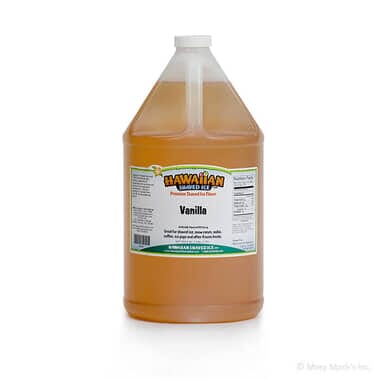 Vanilla Flavored Shaved Ice Syrup - Gallon Vanilla Flavored Shaved Ice Syrup - Gallon