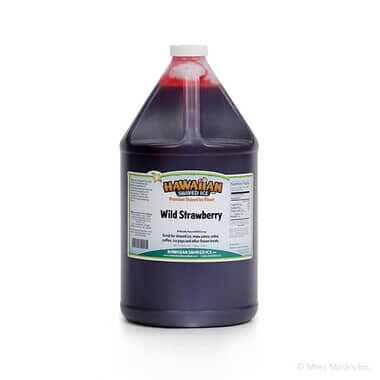 Wild Strawberry Shaved Ice Syrup - Gallon Wild Strawberry Shaved Ice Syrup - Gallon