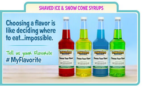 Flavor ice shaved