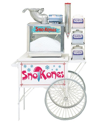 Snow Cone Cart with Wheels