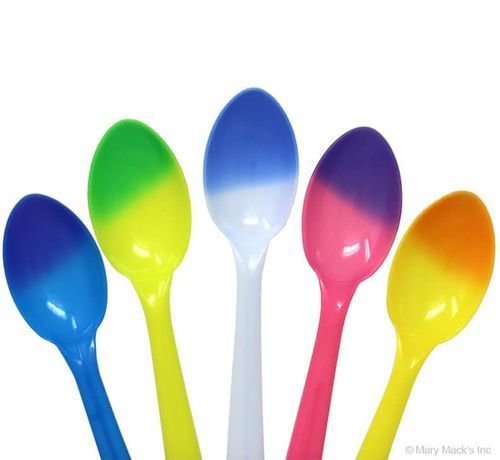 Colored Plastic Spoons
