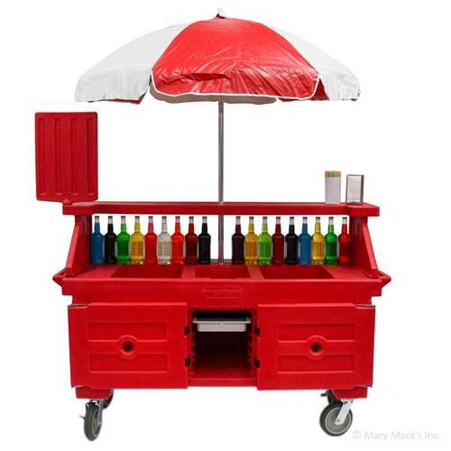 Mobile Concession Stand with Umbrella