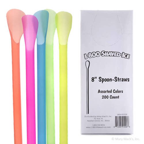 Ice Spoon Straws for Shaved Ice