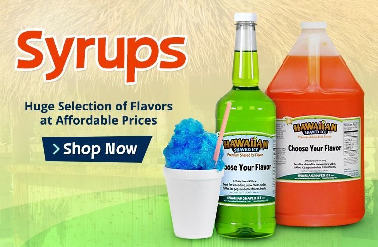 Shaved Ice and Snow Cone Syrups