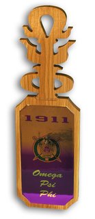 Omega Psi Phi Domed Wall Hanging Paddle