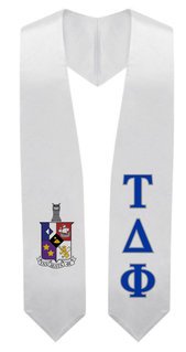 Tau Delta Phi Super Crest - Shield Graduation Stole