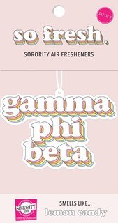Gamma Phi Beta Retro Air Freshener (2 pack)
