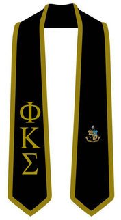 DISCOUNT-Phi Kappa Sigma Greek 2 Tone Lettered Graduation Sash Stole