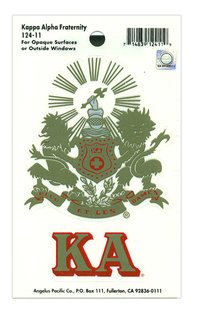 Kappa Alpha Crest - Shield Decal