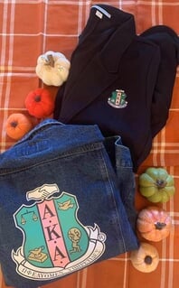 alpha kappa alpha jean jacket