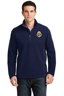 DISCOUNT-Alpha Phi Omega Crest - Shield Patch 1/4 Zip Pullover