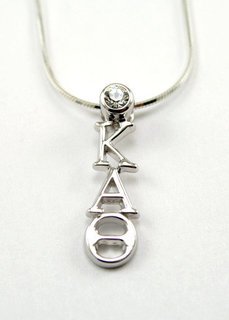 Sterling silver lavaliere with Swarovski clear crystal