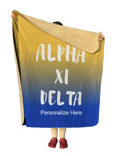 Alpha Xi Delta Gradient Sherpa Lap Blanket