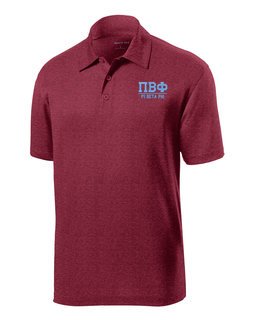 Personalized Greek Letter Contender Polo
