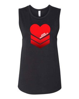 Alpha Omicron Pi Stacked Muscle Tank