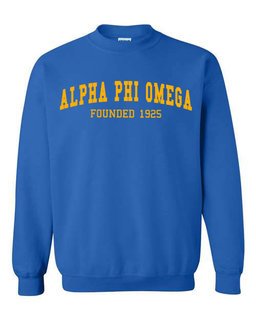 Alpha Phi Omega Fraternity Founders Crew Sweatshirt