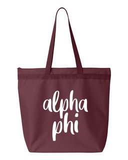 alpha phi alpha book bag