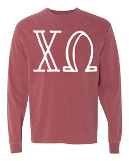 chi omega comfort colors sweatshirt