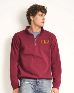 comfort colors quarter zip sweatshirt