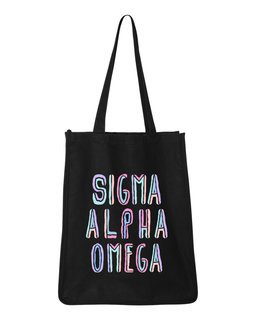 Sigma Alpha Omega Jumbo All In Tote Bag