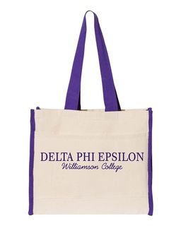 Sorority Tote with Contrast-Color Handles