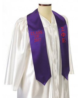 Sigma Phi Epsilon Embroidered Graduation Sash Stole