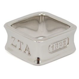 Sorority Square Sterling Silver Ring
