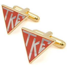 Tau Kappa Epsilon Triangle Cuff Links