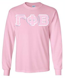 DISCOUNT Gamma Phi Beta Lettered Long Sleeve Tee