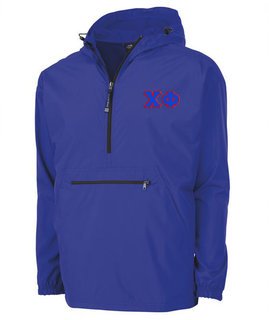 Chi Phi Tackle Twill Lettered Pack N Go Pullover