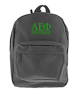Alpha Epsilon Phi Custom Text Backpack