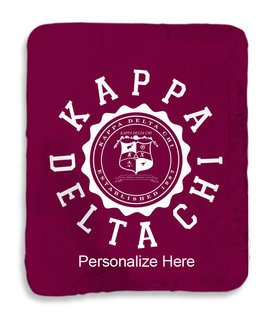 Kappa Delta Chi Seal Sherpa Lap Blanket