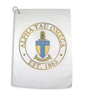 Greek Crest Golf Towel