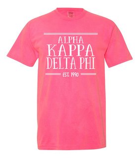 alpha Kappa Delta Phi Comfort Colors Custom Heavyweight T-Shirt