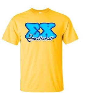 Fraternity Balloon Letter Sweethearts T-shirts