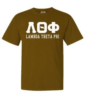 Lambda Theta Phi Greek Custom Comfort Colors Heavyweight T-Shirt