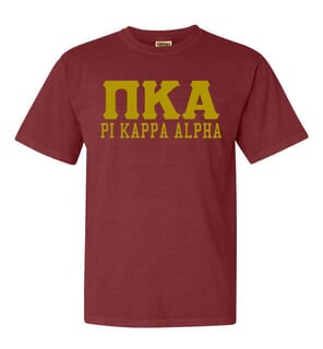 Pi Kappa Alpha Comfort Colors T-Shirt PIKE Shield Shirt