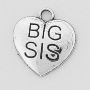 Big Sis Heart Small Symbol Charm
