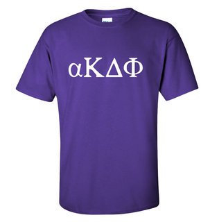 alpha Kappa Delta Phi Letter T-Shirt