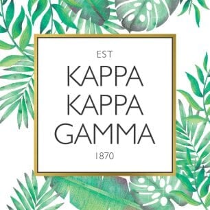 Kappa Kappa Gamma Tropical Sticker Decal Sale 6 95 Greek Gear