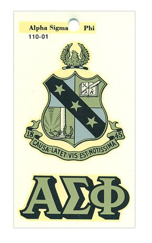 Alpha Sigma Phi Crest - Shield Decal SALE $4.95. - Greek Gear®