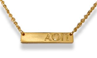 omicron alpha pi necklace bar cross