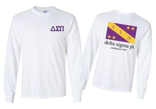 Delta Sigma Pi Flag Longsleeve T-Shirt