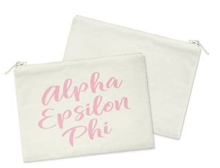 Alpha Epsilon Phi Script Cosmetic Bag