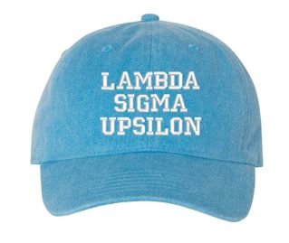 Lambda Sigma Upsilon Pigment Dyed Baseball Cap