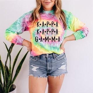 tie dye sorority sweatshirt